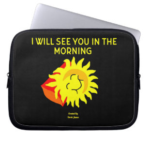 Good Night Sun Neoprene Laptop Sleeve