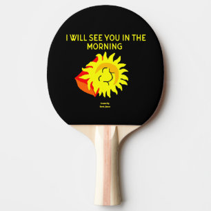 Good Night Sun Ping Pong Paddle