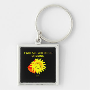Good Night Sun Premium Square Keychain