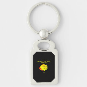 Good Night Sun Rectangle Keychain