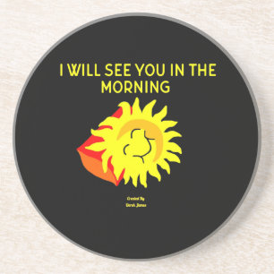 Good Night Sun Sandstone Coaster