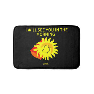 Good Night Sun Small Bath Mat