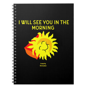 Good Night Sun Spiral Photo Notebook