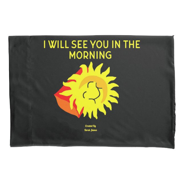 Good Night Sun Standard Pillowcase (Front)