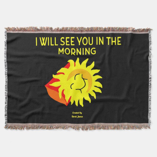 Good Night Sun Throw Blanket (Front)