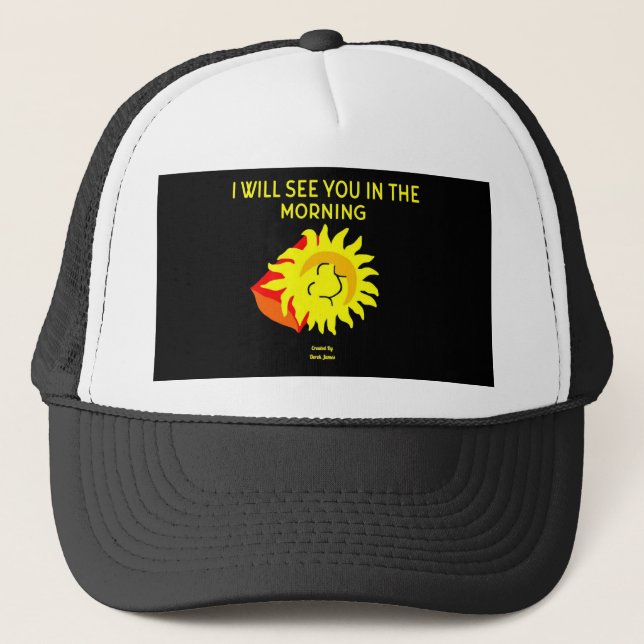 Good Night Sun Trucker Hat (Front)