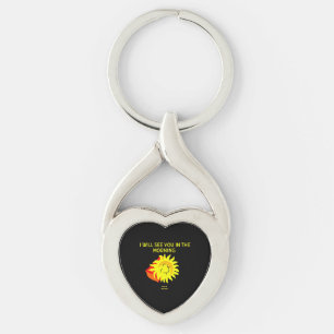 Good Night Sun Twisted Heart Keychain