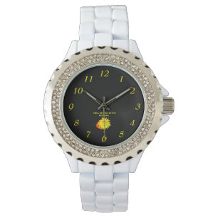 Good Night Sun Women's Rhinestone White Watch