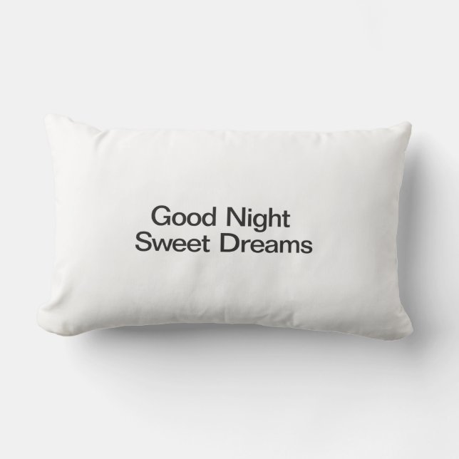 Good Night Sweet Dreams Lumbar Pillow (Front)