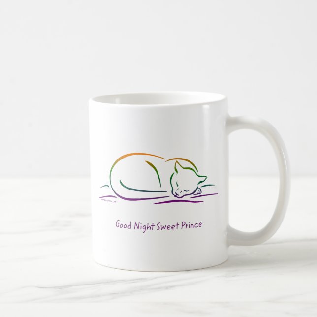 Good Night Sweet Prince (Cat) Coffee Mug (Right)