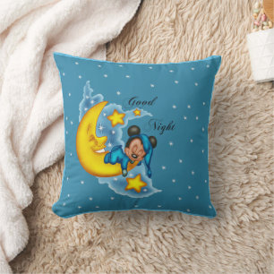Good night throw pillow