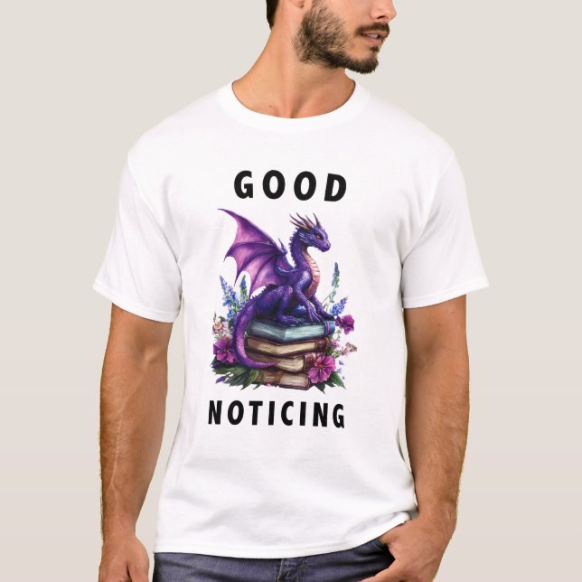 Good Noticing - Black Text T-Shirt (Front)