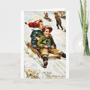 Good Old Christmas Holiday Card