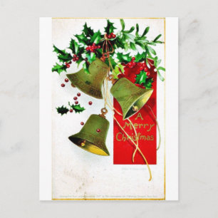 Good Old Christmas Holiday Postcard