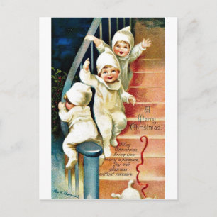 Good Old Christmas Holiday Postcard