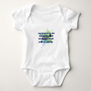 Good Old Days, Mix Tapes and Floppy Disc FUNNY Baby Bodysuit