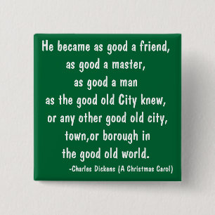 Good Old - The Scrooge Series 2 Inch Square Button