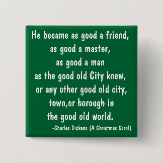 Good Old - The Scrooge Series 2 Inch Square Button