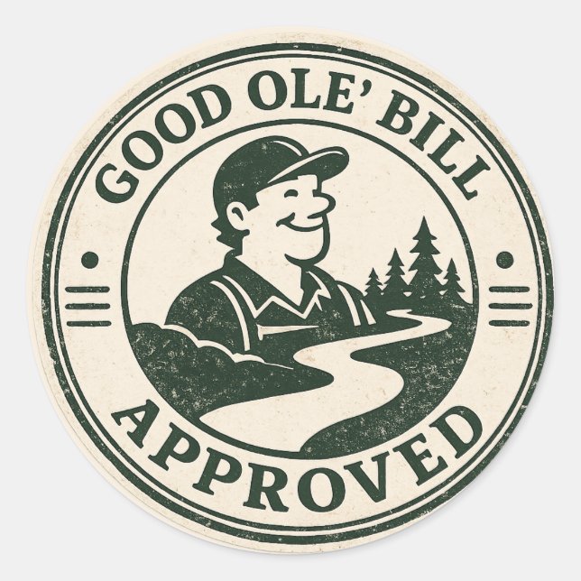 Good Ole’ Bill Approved Seal Sticker (Front)
