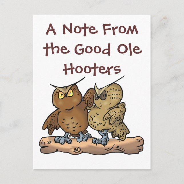 Good ole hoots Postcard (Front)