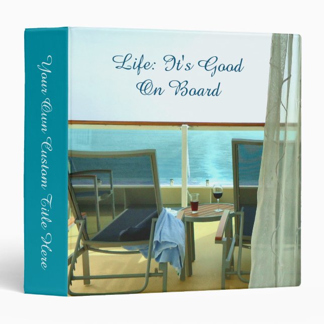 Good On Board Personalized Binder (Front/Spine)