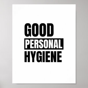 Good personal hygiene poster