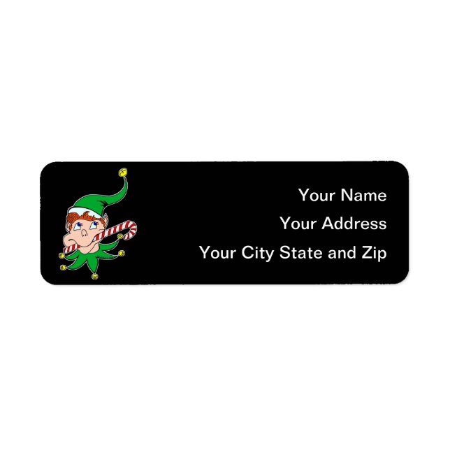 Good Pixie on Black Mailing Label (Front)