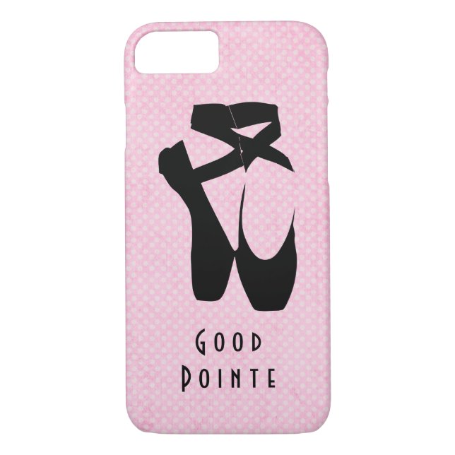 Good Pointe Black Ballet Shoes En Pointe Case-Mate iPhone Case (Back)
