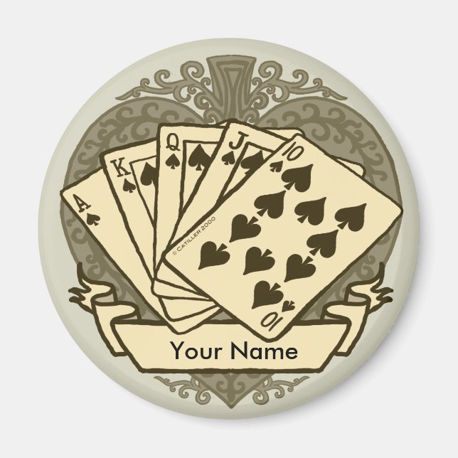 Good Poker Hand magnet  (Front)