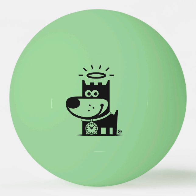 GOOD PUPPY Ping Pong Ball . Glow In The Dark (Front)