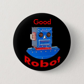 Good Robot Blue 2 Inch Round Button