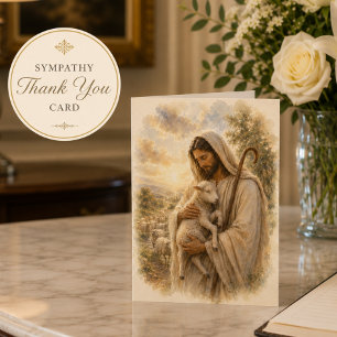 Good Shepherd Catholic Sympathy Thank You Card