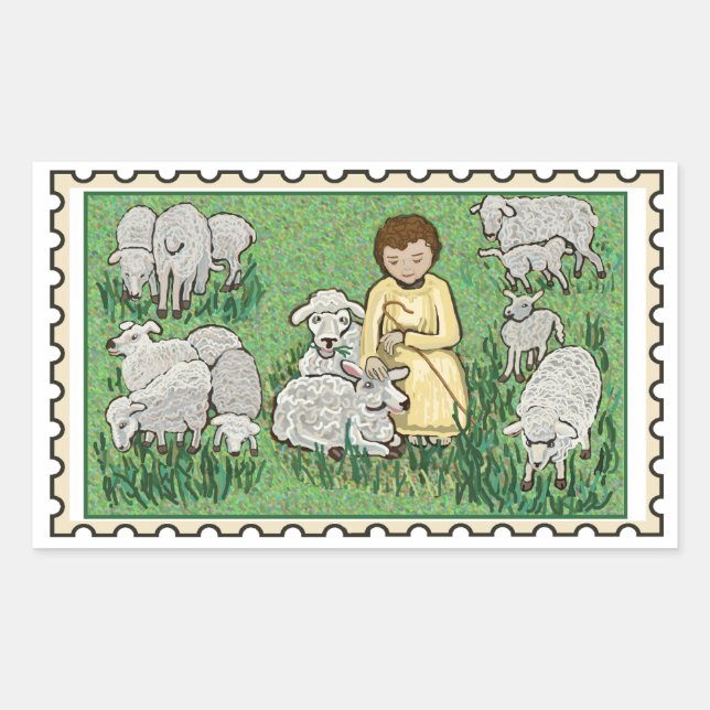 Good Shepherd Fake stamp  Sticker (Front)