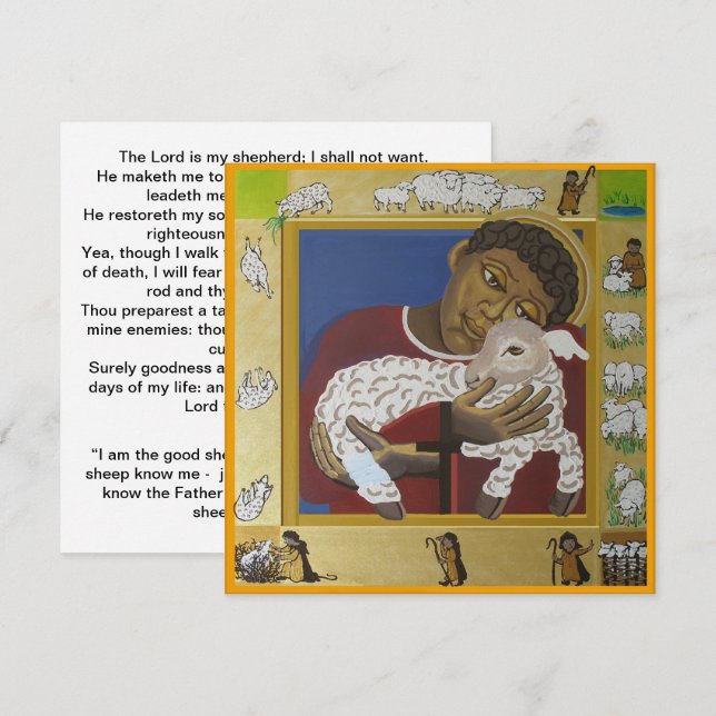 Good Shepherd Icon Flat Card (Front/Back)