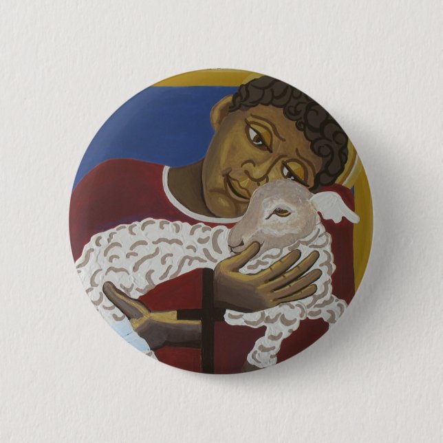 Good Shepherd parable 2 Inch Round Button (Front)