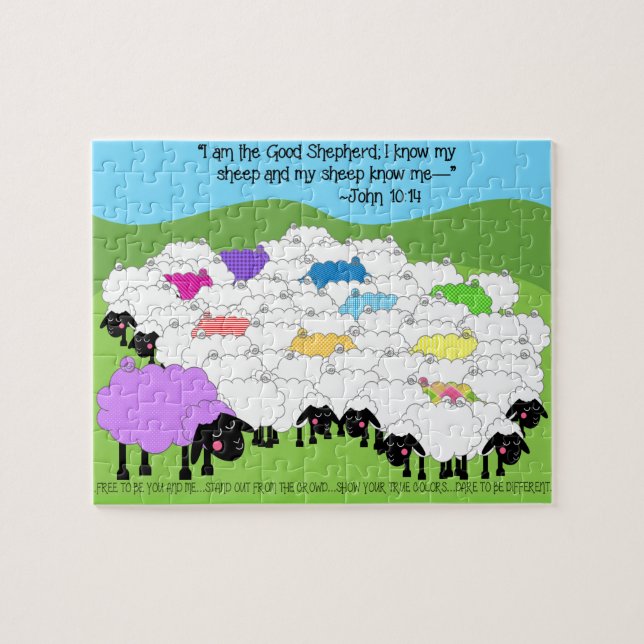 Good Shepherd Unique Sheep Puzzle (Horizontal)