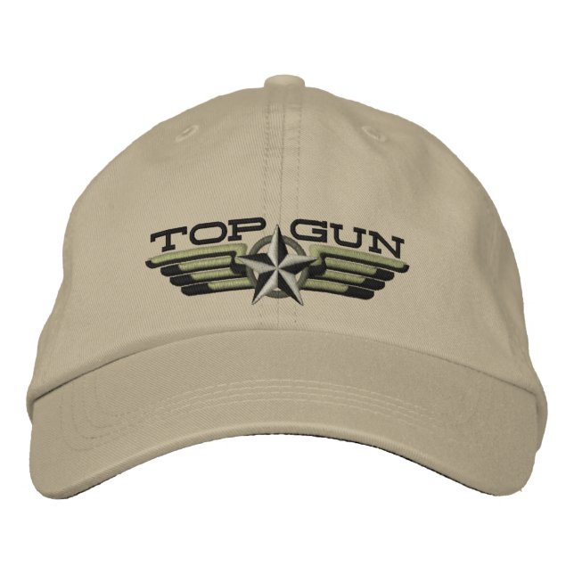Good Star Badge Pilot Wings Embroidered Hat (Front)