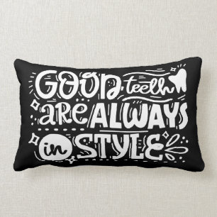 Good Teeth Are Always In Style Lumbar Pillow