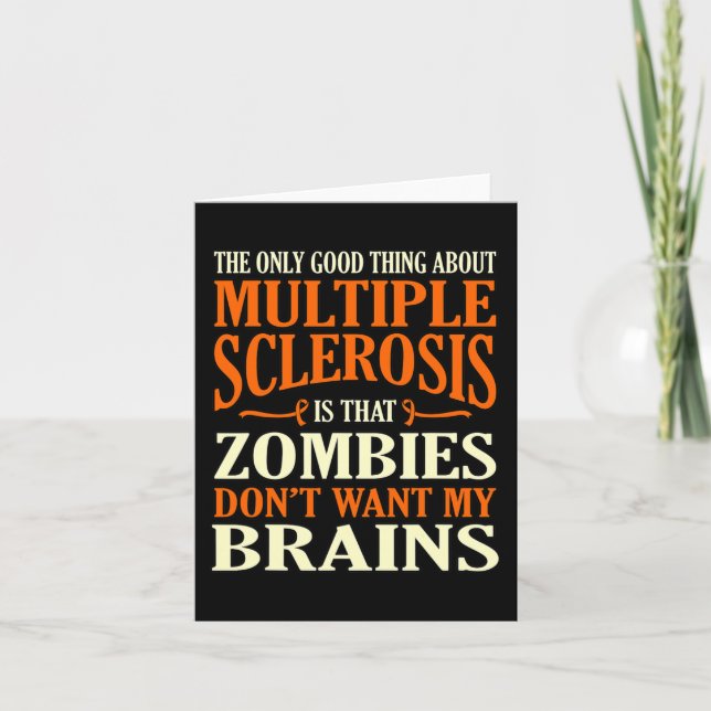 Good Thing About Multiple Sclerosis Awareness Grap Card (Front)
