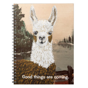 Good Things Are Coming Mama Llama Notebook