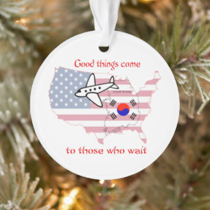 Good Things Come - Korean Adoption Ornament