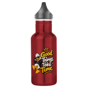 Good Things Take Time Funny Cool Duck T-Shirt Desi 532 Ml Water Bottle
