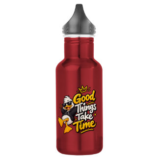 Good Things Take Time Funny Cool Duck T-Shirt Desi 532 Ml Water Bottle