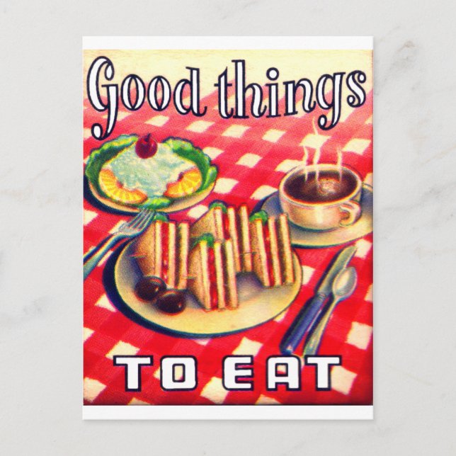 Good Things To Eat Postcard (Front)