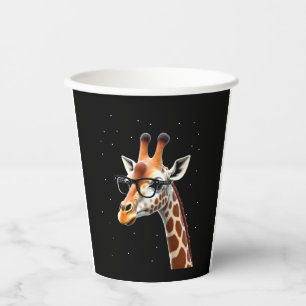 Good Time Hipster Giraffe T-Shirt Men's Women's Ch Paper Cups