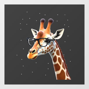 Good Time Hipster Giraffe T-Shirt Men's Women's Ch Window Cling