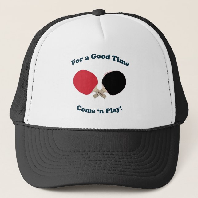 Good Time Ping Pong Trucker Hat (Front)