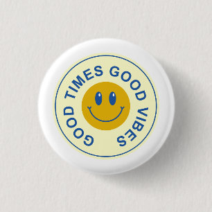 Good Time Retro 1 Inch Round Button
