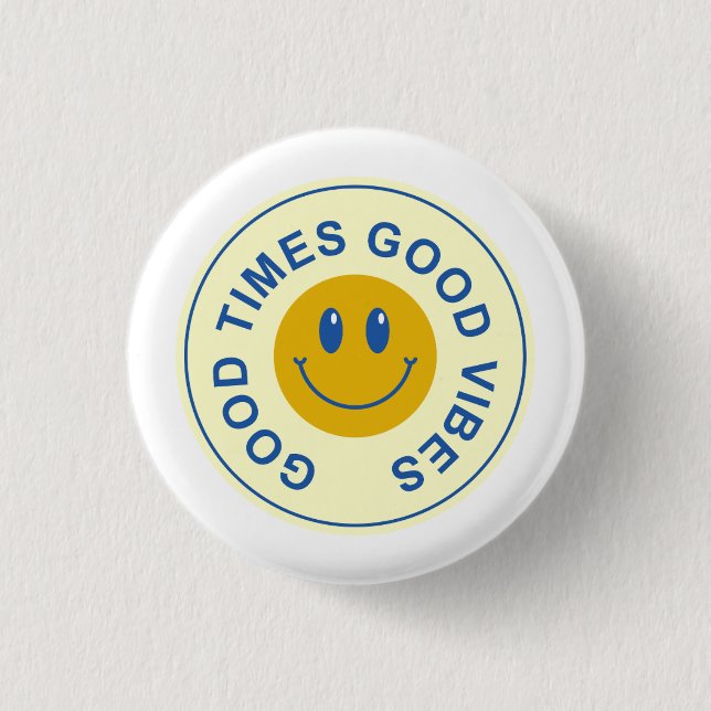Good Time Retro 1 Inch Round Button (Front)