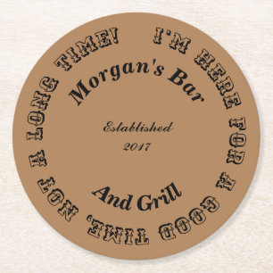 Good Time Round Novelty Coaster